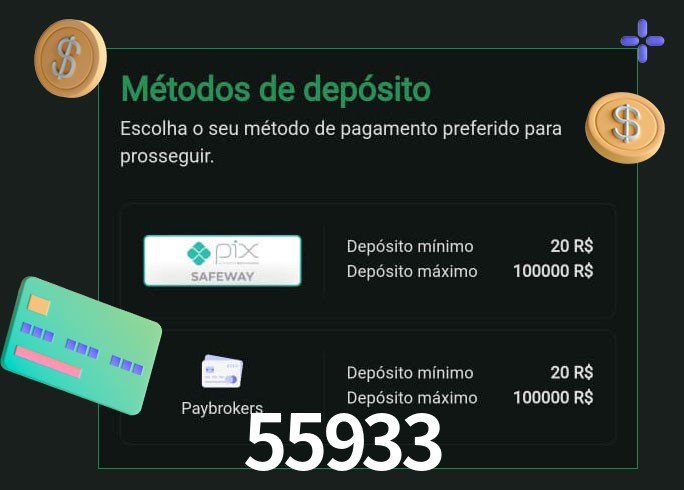 O cassino 55933 oferece uma grande variedade de métodos de pagamento